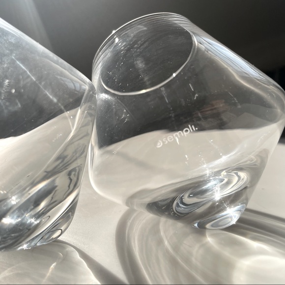 Sempli Hand-Blown Crystal Cupa-Rocks Glasses (x2) - Picture 2 of 4